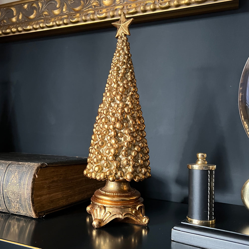 Medium Gold Berry Decorative Christmas Tree