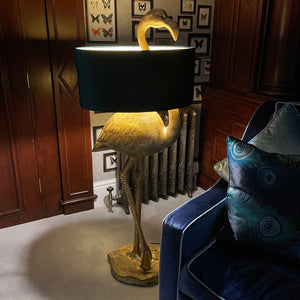 Gold Flamingo Floor Lamp