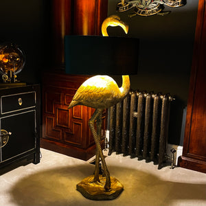 Gold Flamingo Floor Lamp